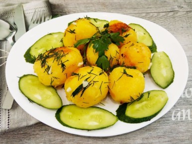 Почувствуйте вкус молодого картофеля: хрустящая корочка с укропом и чесноком