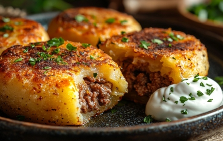 Картофельные зразы с мясным фаршем