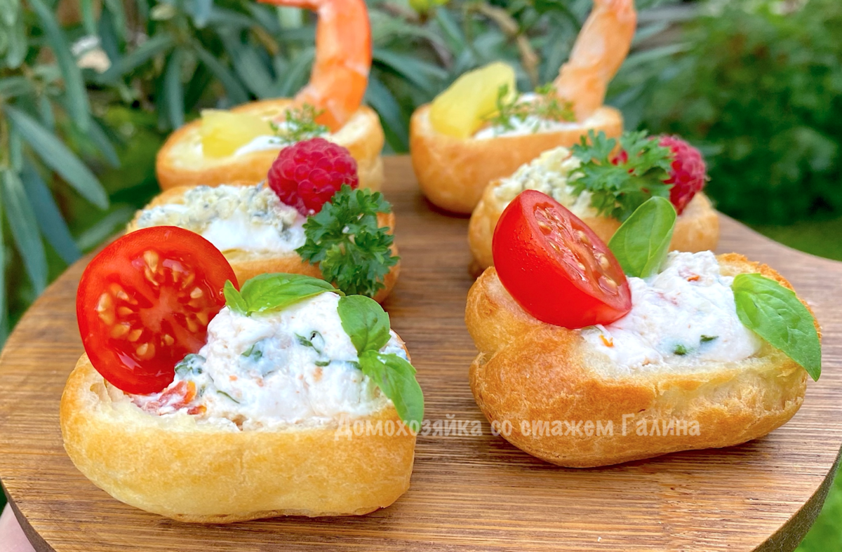 Нежные профитроли с разнообразными начинками для любого случая