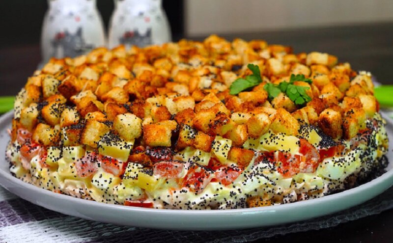 Неповторимый салат «Обжорка»: идеальное угощение на праздник