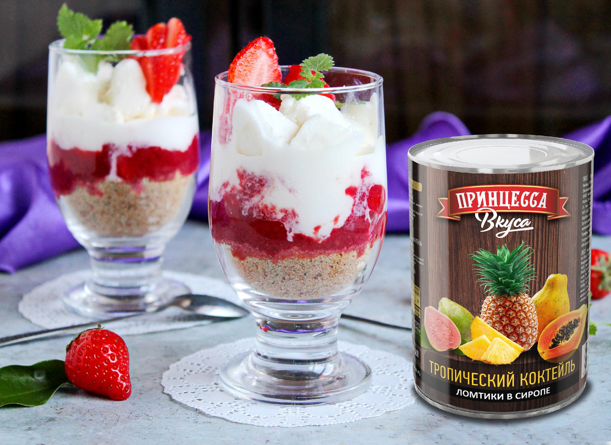 Кулинарная находка: слоеный десерт из йогурта с печеньем для гурманов