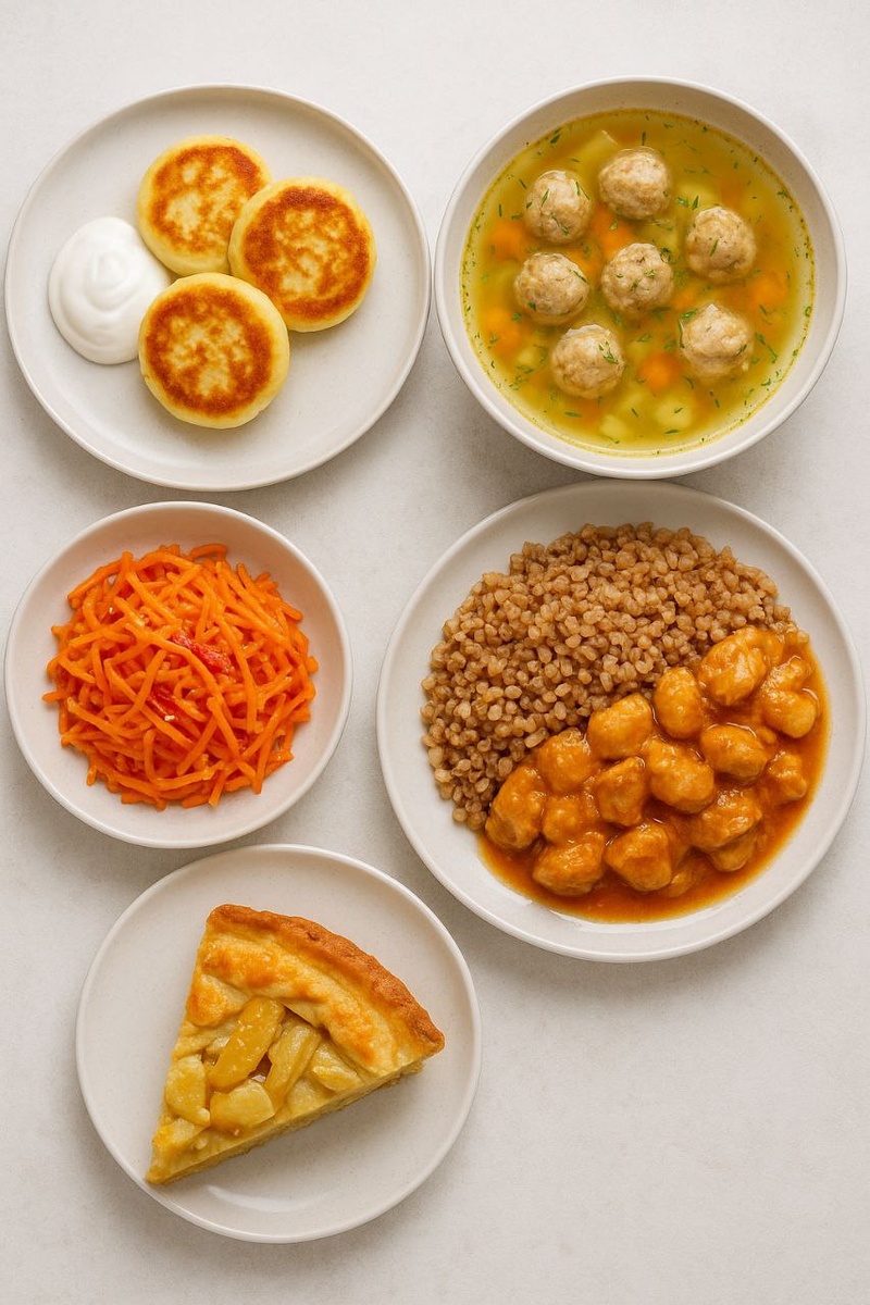 Меню на день: комфортные блюда для всей семьи